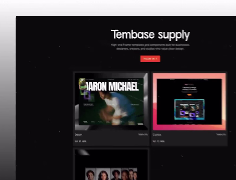 Cover image for Simple one pager template showcase page for Tembase Supply