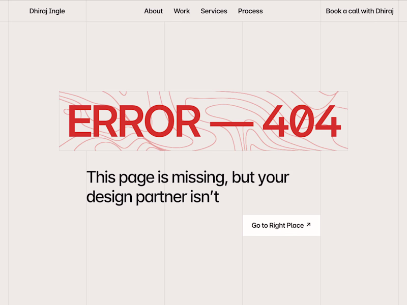 Cover image for Portfolio 404 Page: Friendly Error