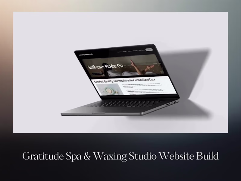 Cover image for Gratitude Spa — Neutral, Modern Website Design