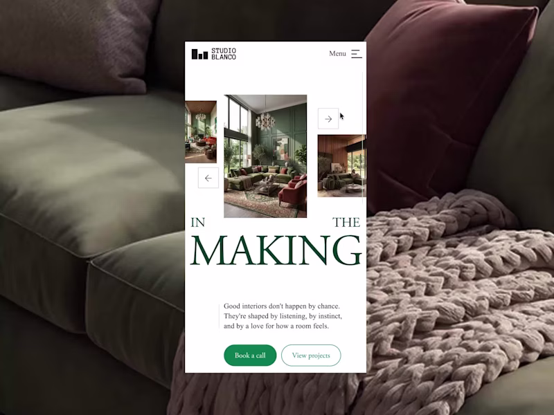 Cover image for Editorial responsive website - Studio