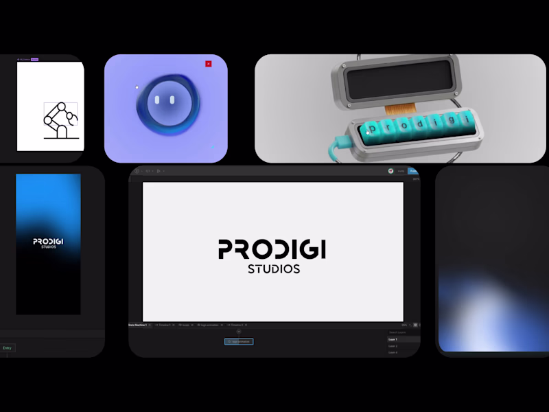 Cover image for Rive Animations for PRODIGI Website and Mobile App