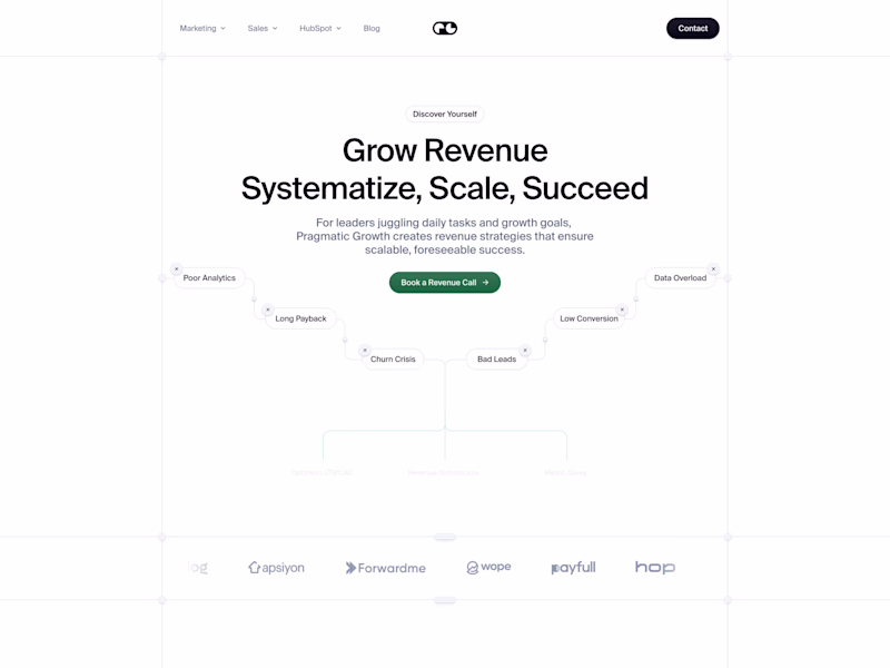 Cover image for Pragmatic Growth — Branding, Design & Framer Development