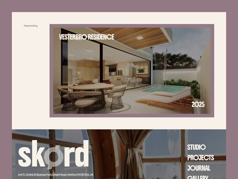 Cover image for Skørd Studio Website Design