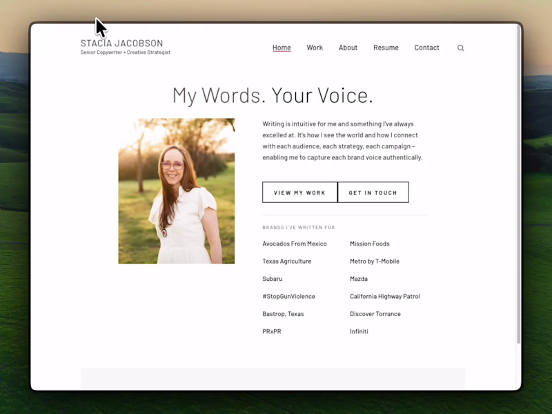 Cover image for Portfolio Rebuild for Stacia Jacobson