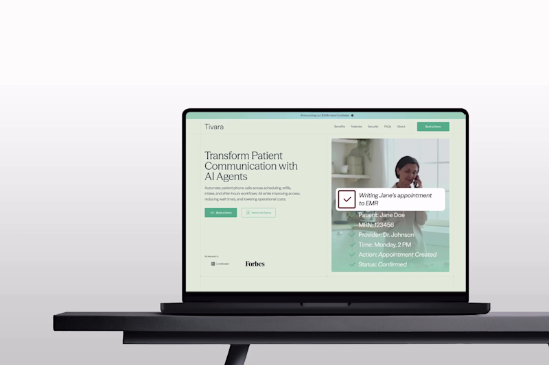 Cover image for UI Design for Tivara's Healthcare AI Website