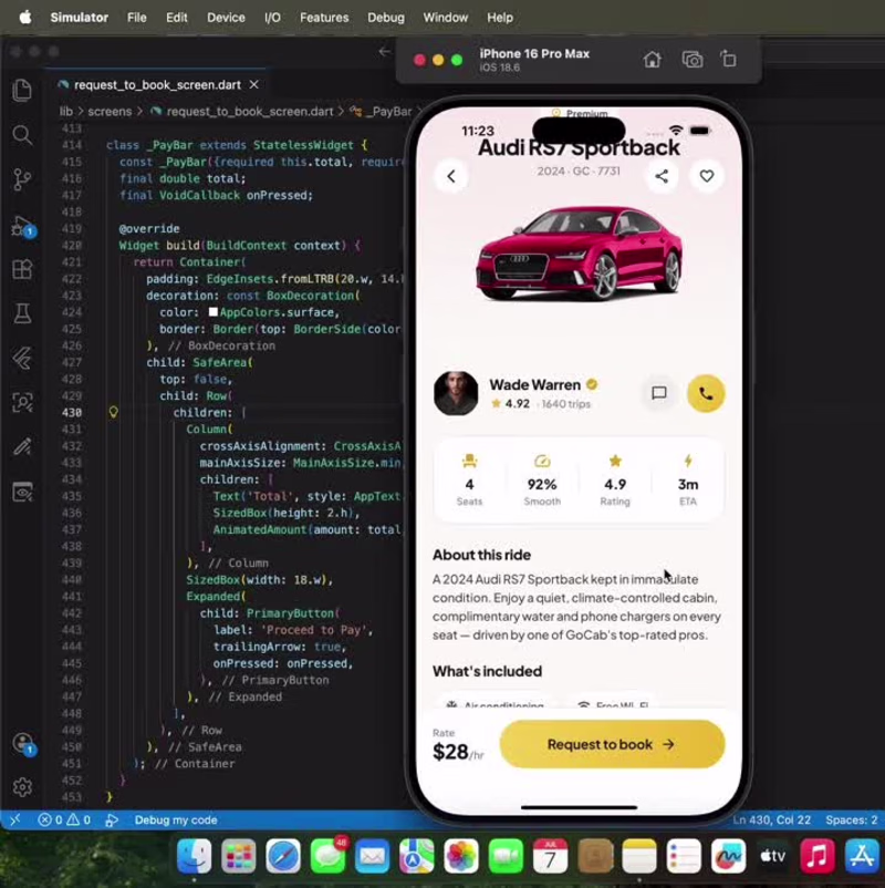 Cover image for This Ride Booking UI is SO Smooth 🔥 #flutter #programming #...