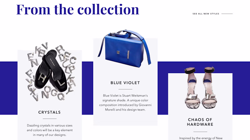 Cover image for Stuart Weitzman Website Redesign