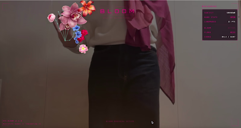 Cover image for BLOOM is an interactive art