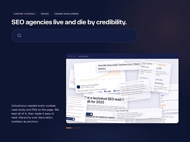 Cover image for Content-Heavy, Still Easy to Read: An SEO Agency Site