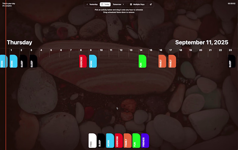 Cover image for 24-Hour Visual Day Planner