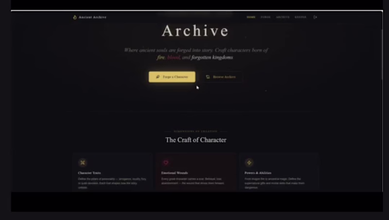 Cover image for Ancient Archive is where characters