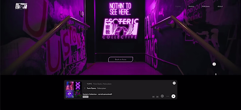 Cover image for Esoteric Collective Website Design