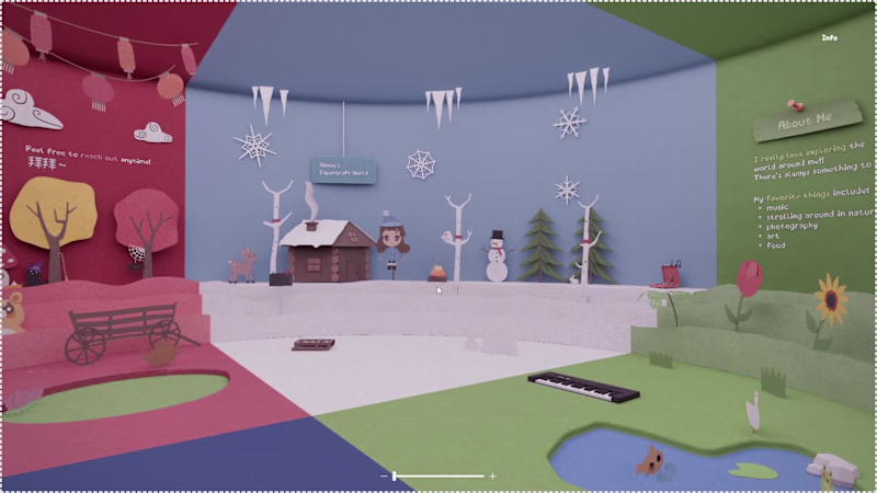 Cover image for A seasonal papercraft portfolio/keepsake world