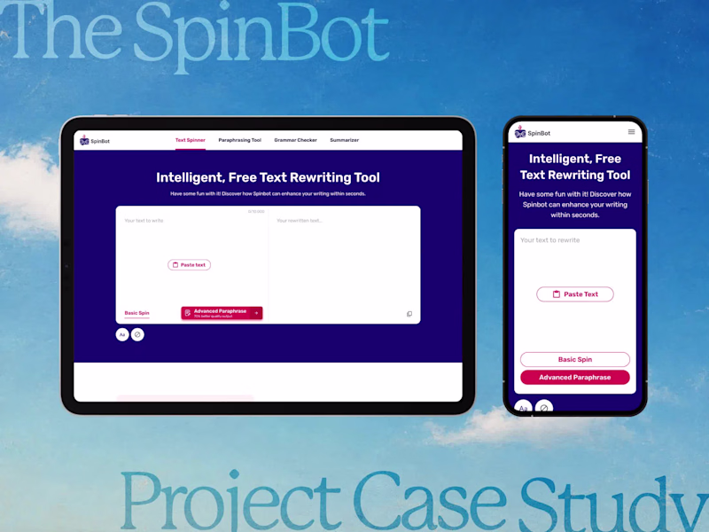 Cover image for SpinBot SaaS Web & Product Redesign