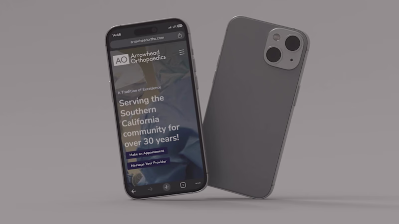 Cover image for Arrowhead Orthopaedics' responsive mobile experience enables...