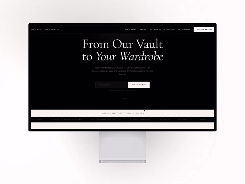 Cover image for The Vault Los Angeles: Premium Fashion Rental