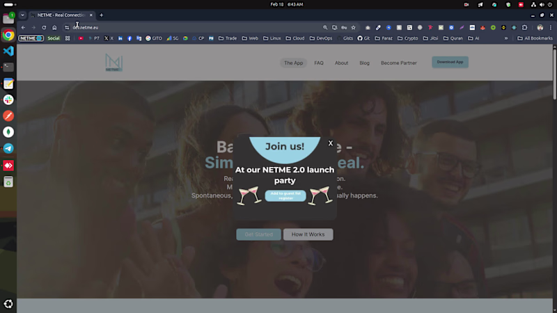 Cover image for NETME is the new Online App to expand your network offline. ...