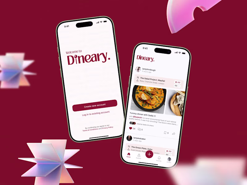 Cover image for Dineary - A digital dining diary app