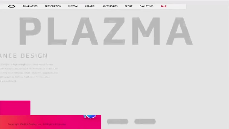 Cover image for Rive - Oakley Plazma Landing Page