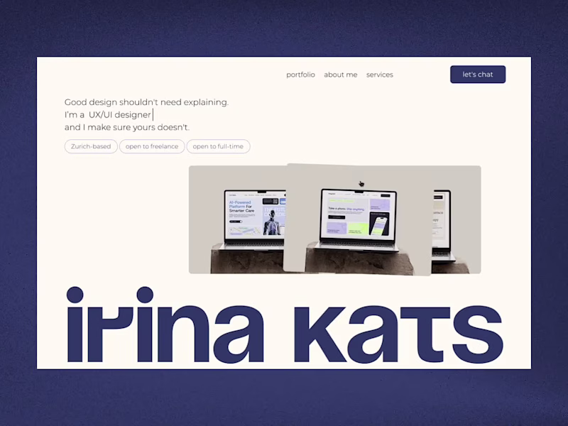 Cover image for Irina Kats Portfolio | UX/UI