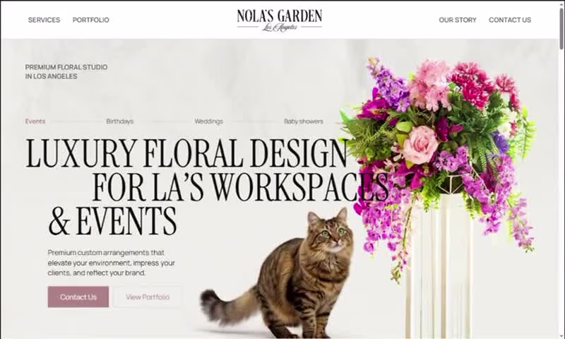 Cover image for Customer Website Design and Development for Nola's Garden