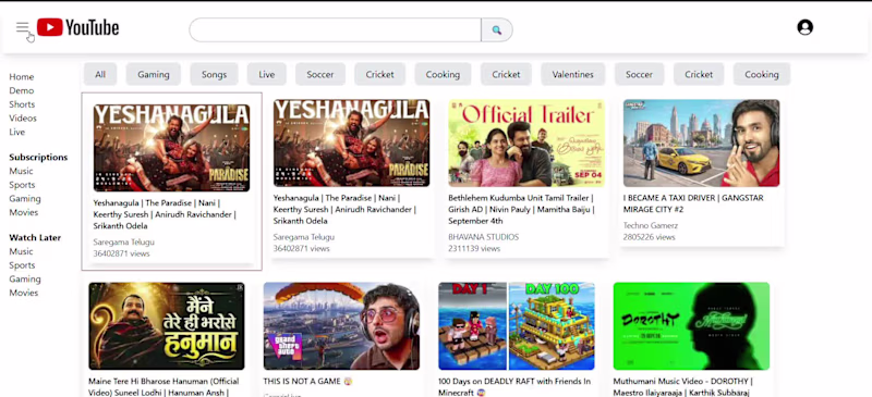 Cover image for YouTube — Video Streaming Platform
A