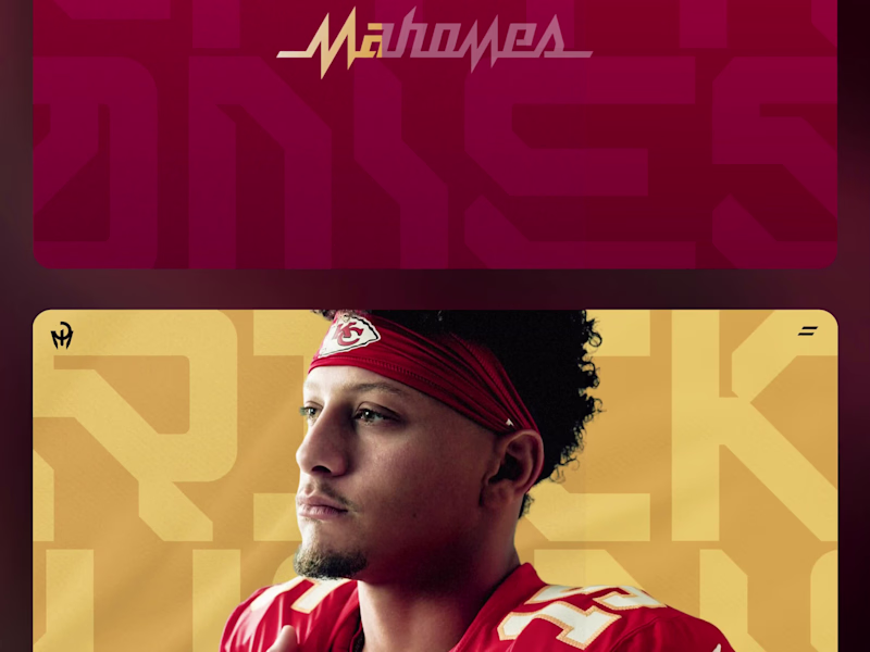 Cover image for NFL Athlete Website designs we put together for a recent pro...