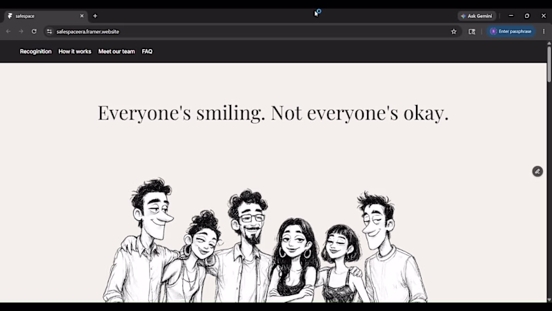 Cover image for SafeSpaceEra Therapy Website Design
