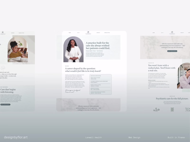 Cover image for Lanwell Behavioral Health Brand and Website Development