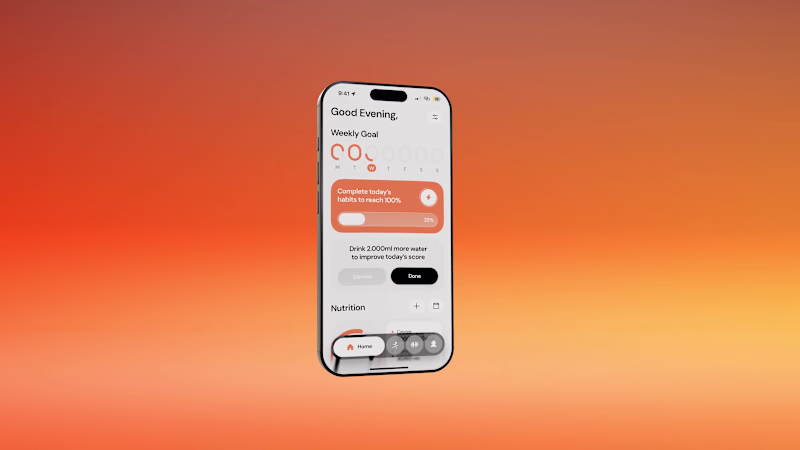 Cover image for Fitness App Homescreen Design
