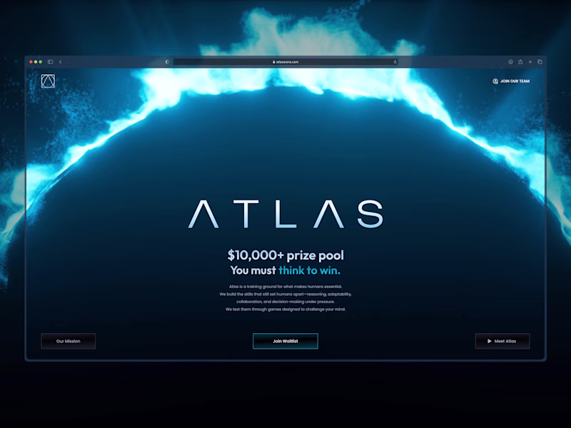 Cover image for Atlas Arena — Cinematic UI/UX for Competitive Learning