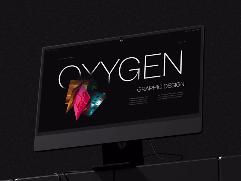 Cover image for Introducing Oxygen — a dark portfolio template