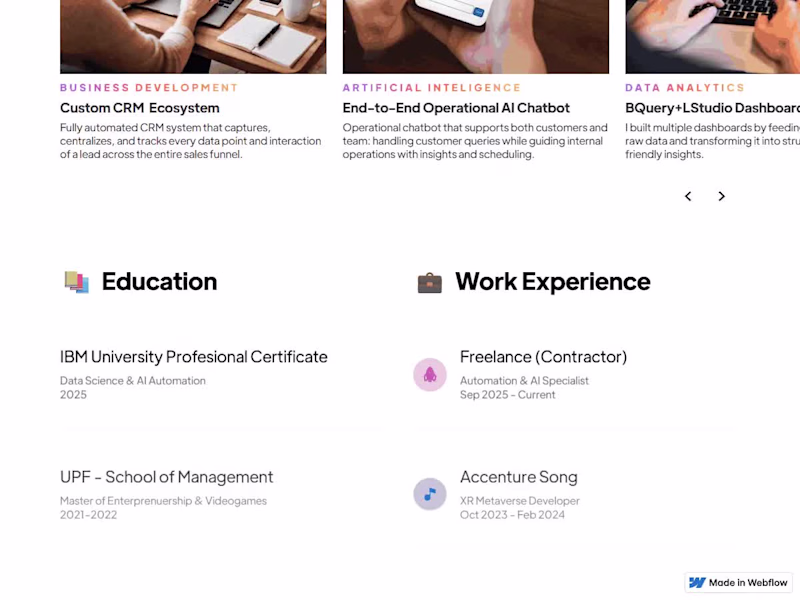 Cover image for Personal Landing Page in Webflow: Design to Launch