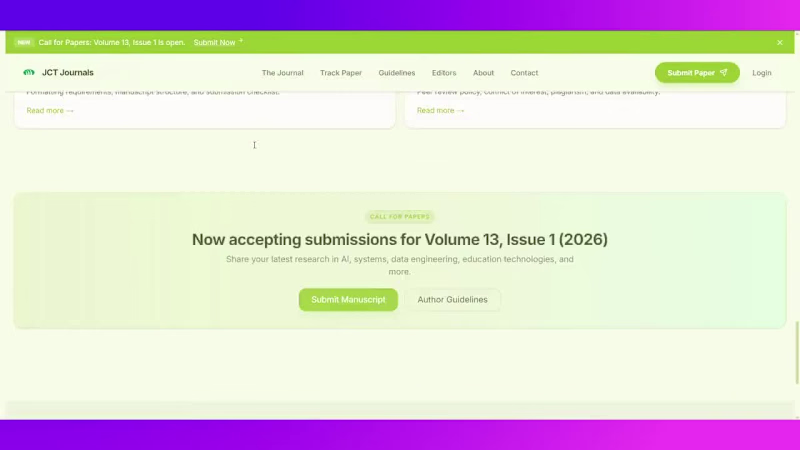 Cover image for JCT - Journal Publishing and