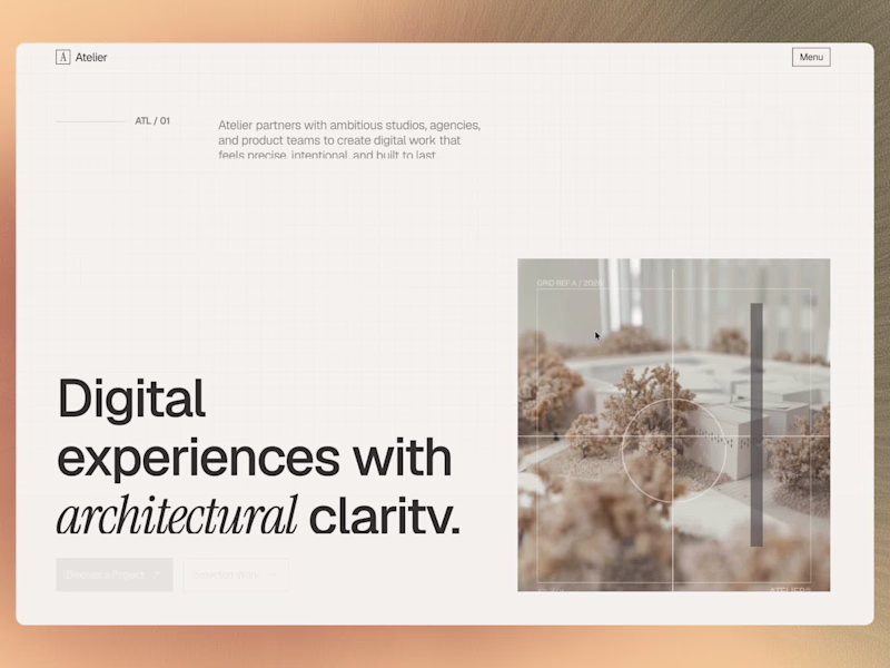 Cover image for Atelier is a modern portfolio