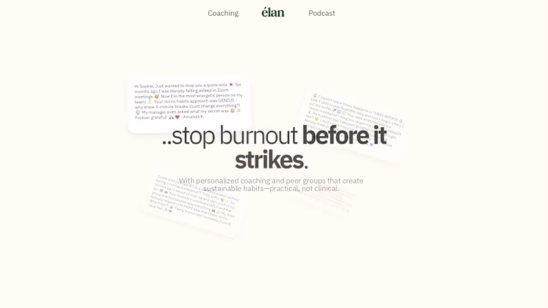 Cover image for Élan Coaching Website Development