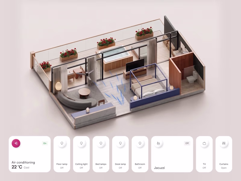 Cover image for Roomside (https://kulesza.io/projects/roomside) – room controls