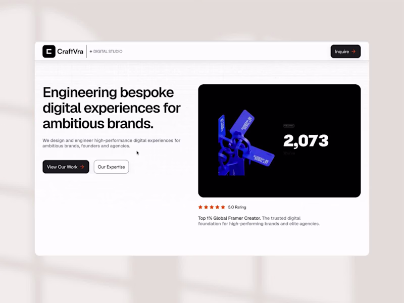 Cover image for CraftVra Digital Studio Platform Development