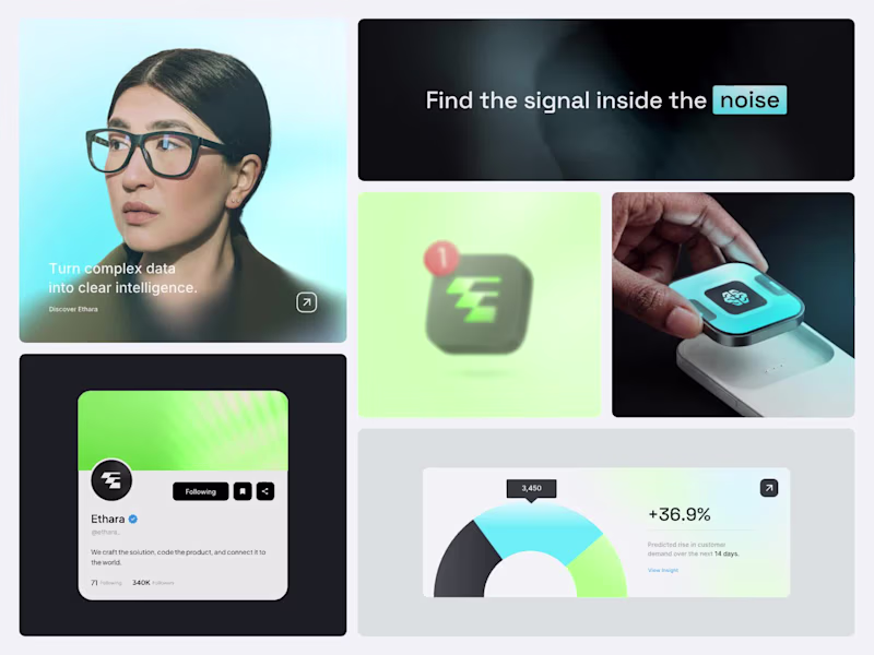 Cover image for Brand Identity for Ethara AI Platform