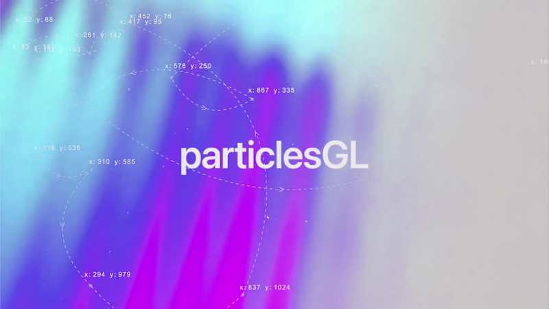 Cover image for particlesGL - WebGL Library