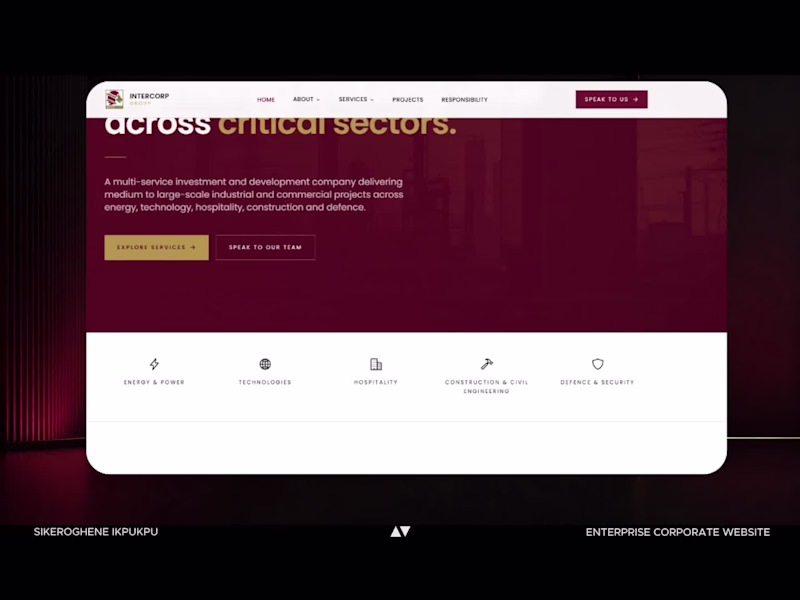 Cover image for Intercorp Group Enterprise Website Design