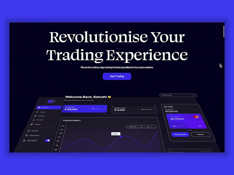Cover image for Exotrade trading bot: full design and Webflow build