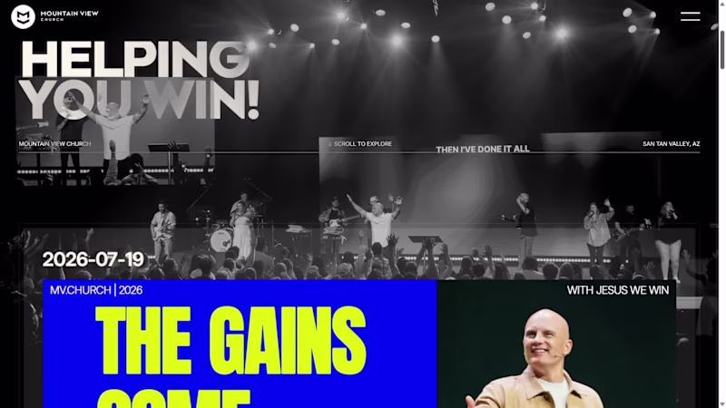 Cover image for MV Church Website Redesign