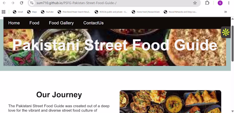 Cover image for Project Name: Pakistan Street Food