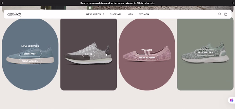 Cover image for Allbirds__E-commerce Website