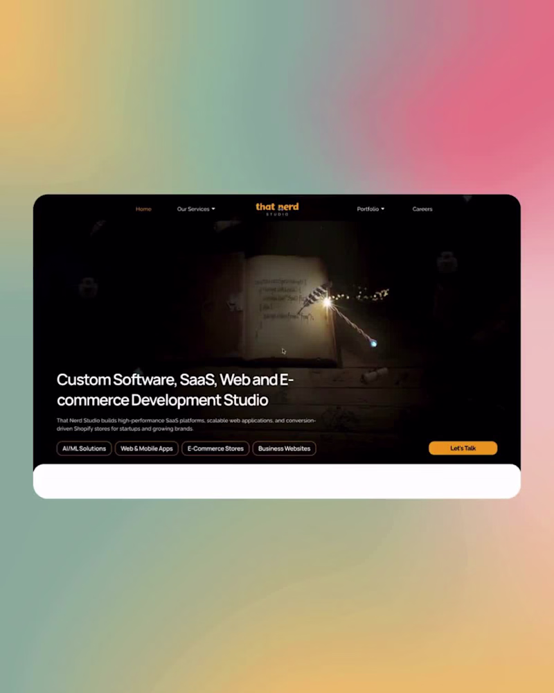 Cover image for This is the new website for That Nerd Studio. The hero is th...