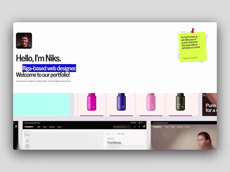 Cover image for A designer's portfolio has one