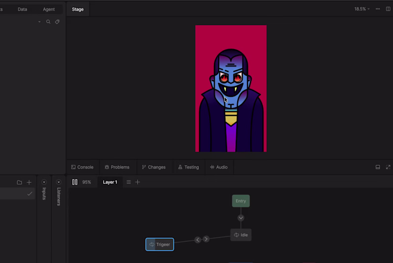 Cover image for Dracula reacts on hover