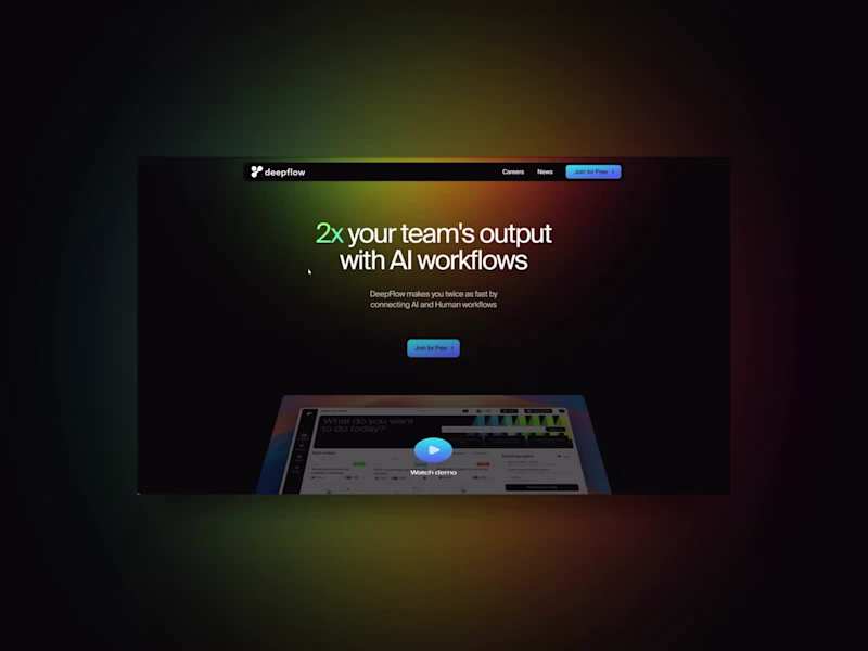 Cover image for DeepFlow Website Design