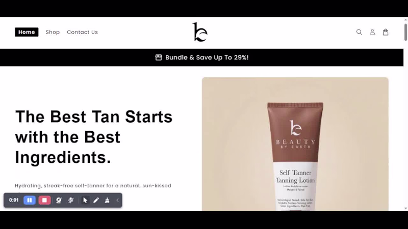 Cover image for Beauty by Earth Shopify Skincare